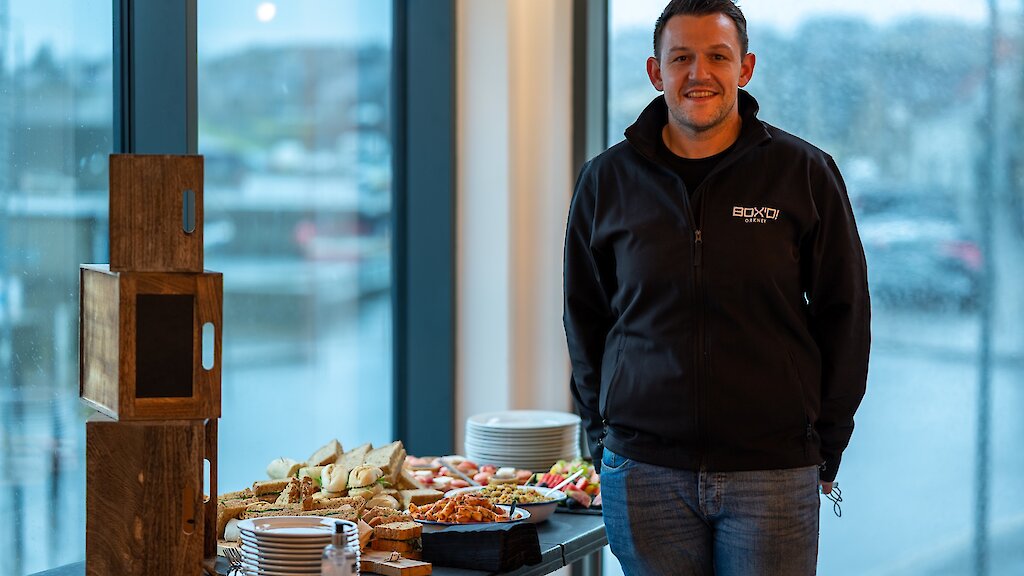 Tapping into the local hospitality market is key, such as with caterer Gary Nicholson of Box'd Orkney!